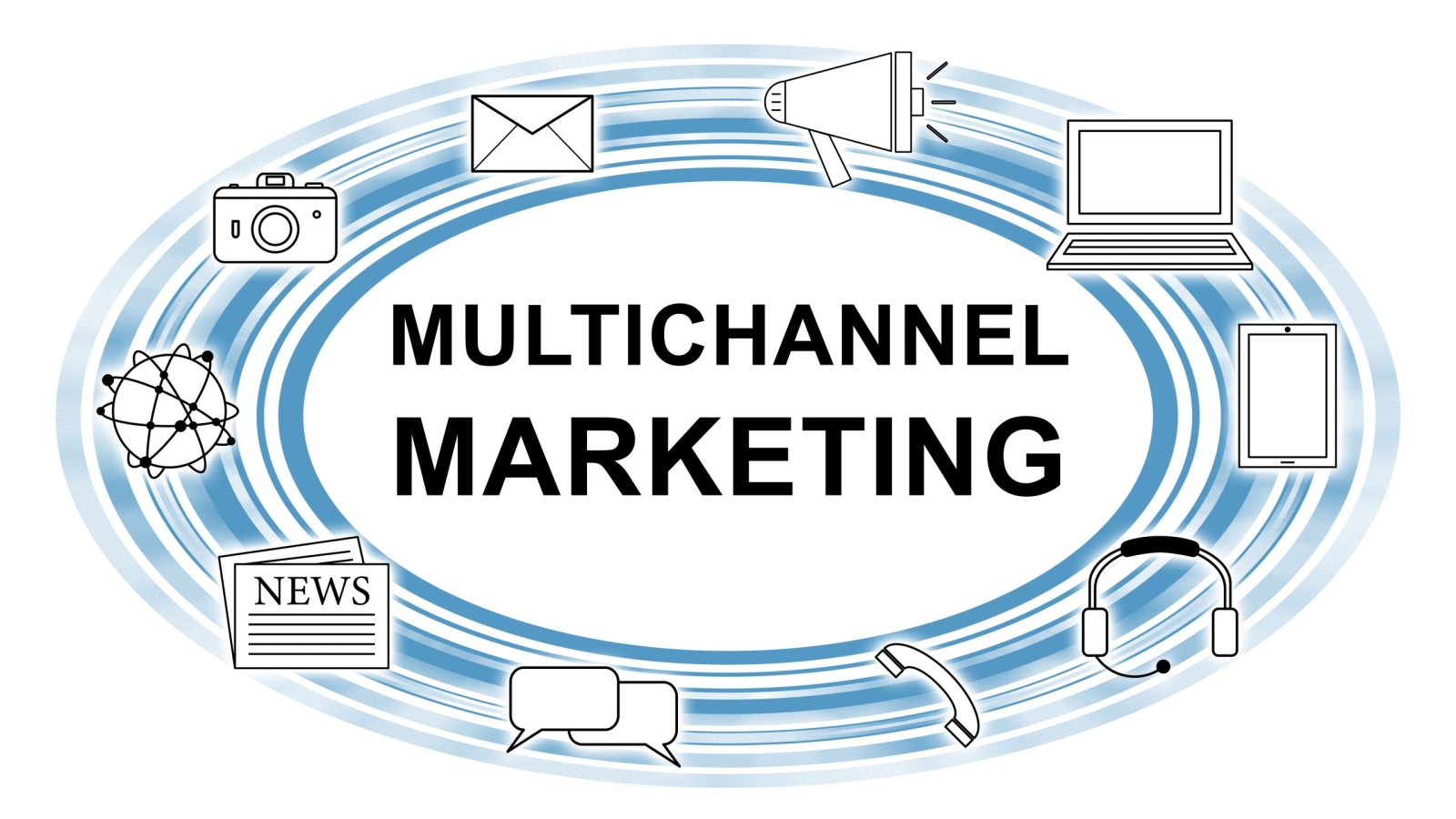 Illustration,Of,A,Multichannel,Marketing,Concept